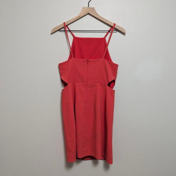 French connection size 6 spaghetti strap pink/salmon mini dress - Picture 2 of 5